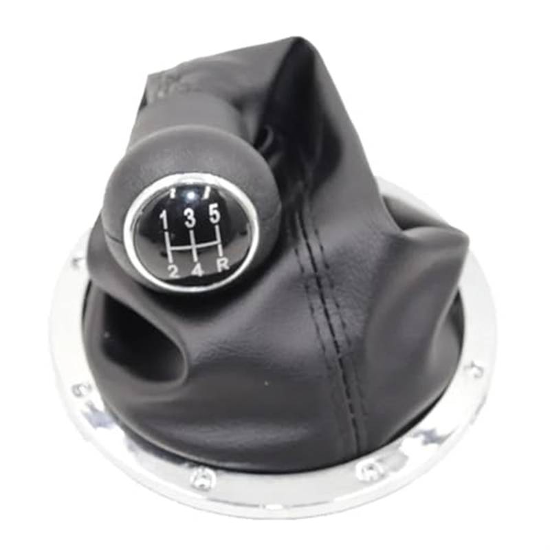 Auto Schaltknaufkopf Für VW für GOL für Pointer für Saveiro für Parati 2004 2005 2006 2007 2008 2009 2010 Auto Schaltknauf 5-Gang-Schaltknauf(‎Chrome Black) von HUMUTWCWP