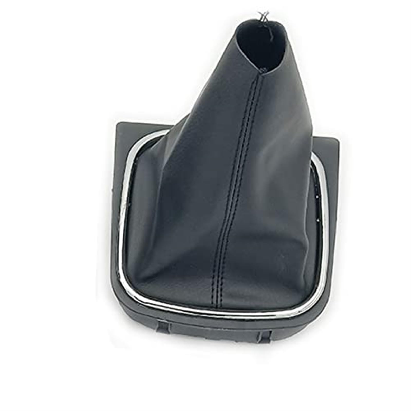 Auto Schaltknaufkopf Für VW für Golf 6 MK5 MK6 für Jetta 2005 2006 2007 2008-2014 Ledermanschette Schaltknauf Schalthebelmanschette 5/6-Gang-Schaltknauf 12 mm(‎Gear Boot Black Line) von HUMUTWCWP