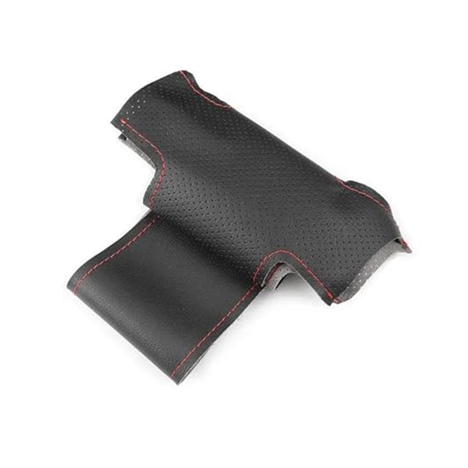 Couverture Volant Voiture Für Benz Für C G L G M Klasse W204 W463 Für X166 W166 Auto Lenkrad Abdeckung Perforierte Mikrofaser Leder Trim(Black-red line) von HUMUTWCWP