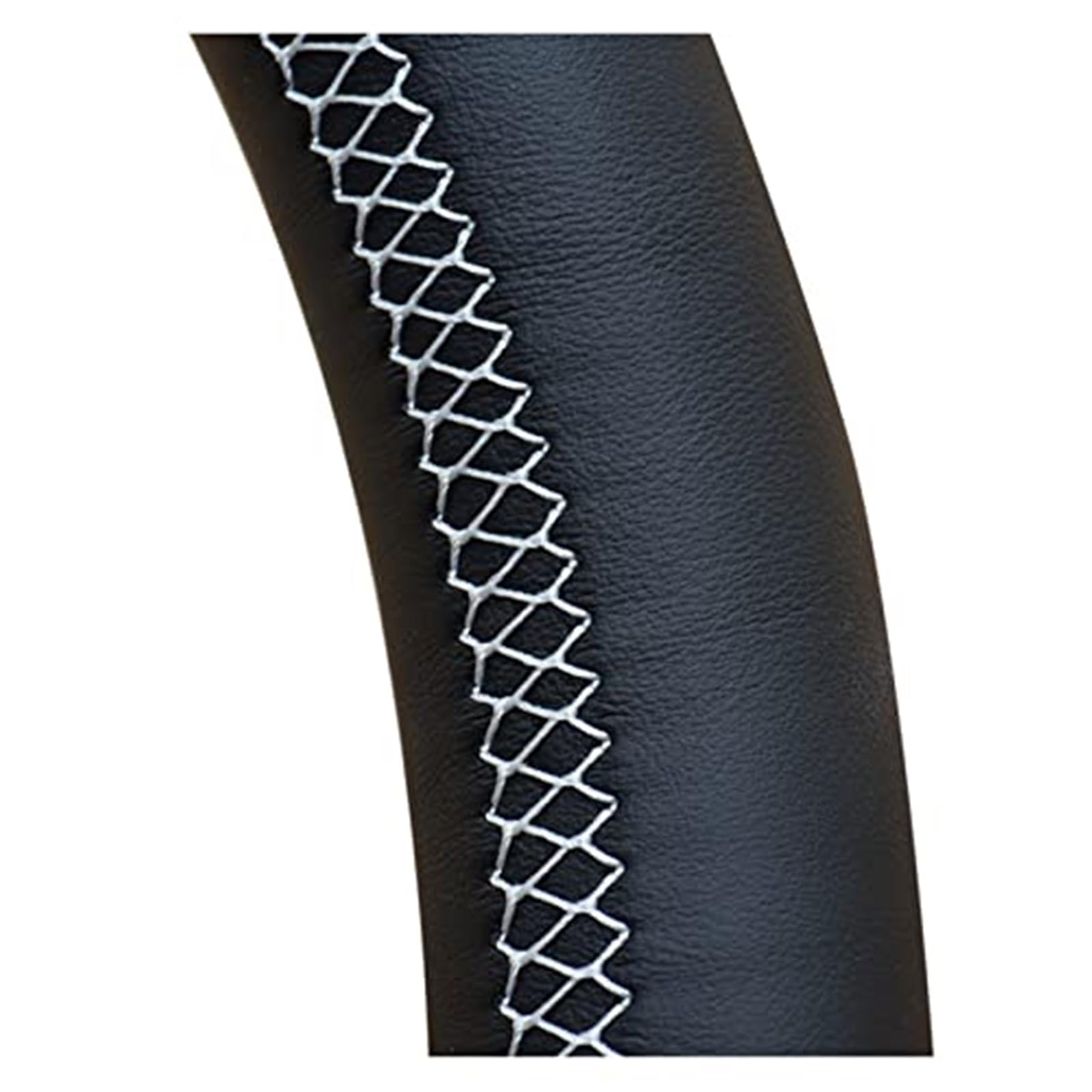 Couverture Volant Voiture Für F10 Für F07 Lenkradabdeckung Handgenähte Schwarze Original-Radabdeckung(White Thread) von HUMUTWCWP