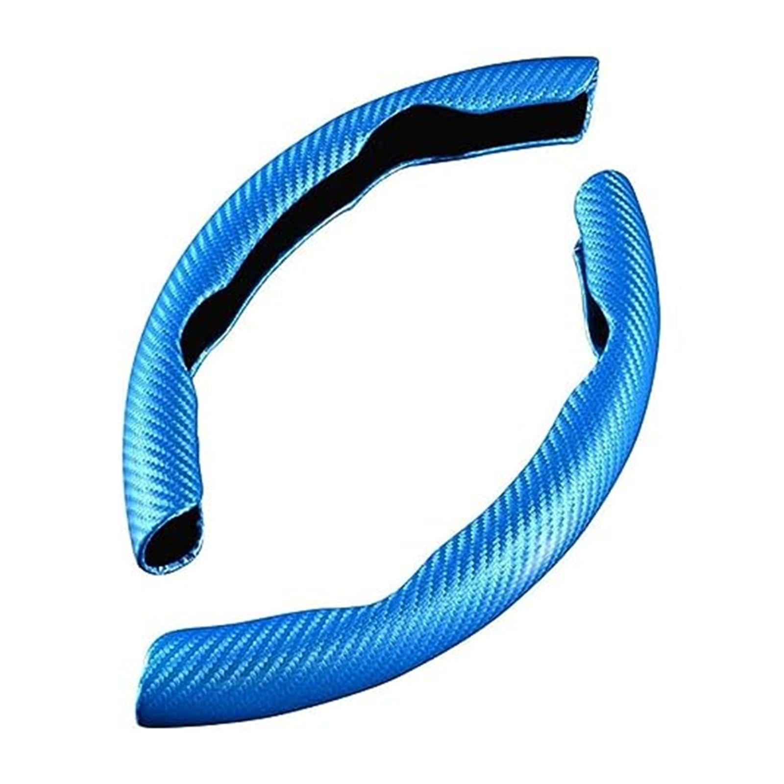 Couverture Volant Voiture Für FIAT Für Tipo 500 500L 500X Für Ducato Anti-Slip Atmungsaktive Segmentierte Lenkrad Schutz Abdeckung 2Pcs(C/Blue1) von HUMUTWCWP