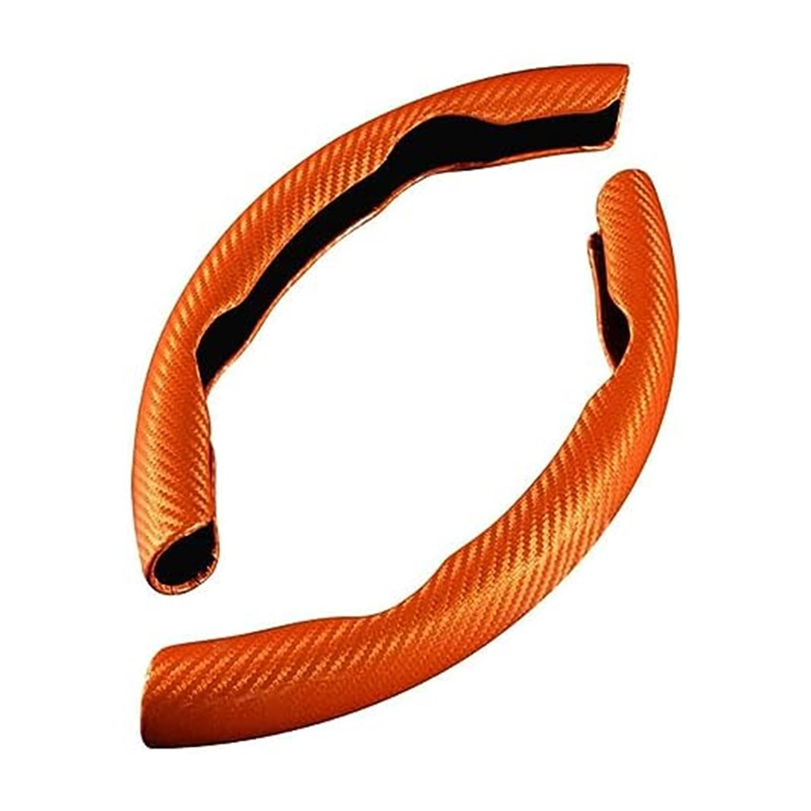 Couverture Volant Voiture Für FIAT Für Tipo 500 500L 500X Für Ducato Anti-Slip Atmungsaktive Segmentierte Lenkrad Schutz Abdeckung 2Pcs(E/Orange) von HUMUTWCWP