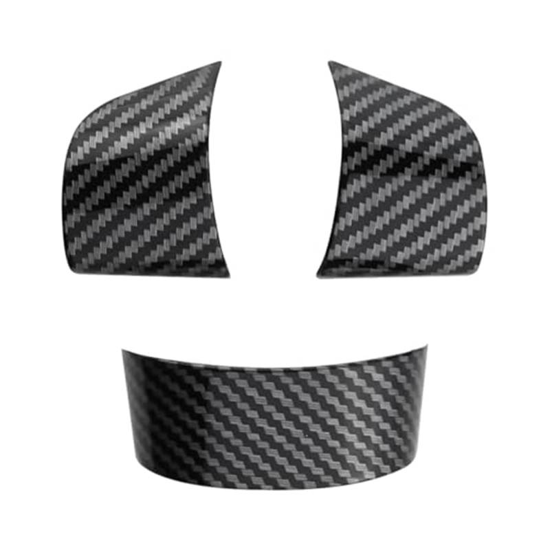 Couverture Volant Voiture Für Ford Silber Lenkrad Shifter Paddle Extension 3 Stücke Carbon Faser Auto Lenkrad Tasten Panel Abdeckung Trim Aufkleber von HUMUTWCWP