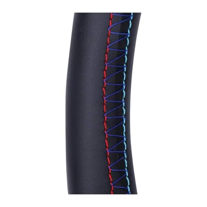 Couverture Volant Voiture Für Lexus RX330 RX400h RX400 2004-2007 Für Toyota Für Corolla Für Verso Für Camry Leder Lenkung Wrap Lenkrad Abdeckung(Red-Blue line) von HUMUTWCWP