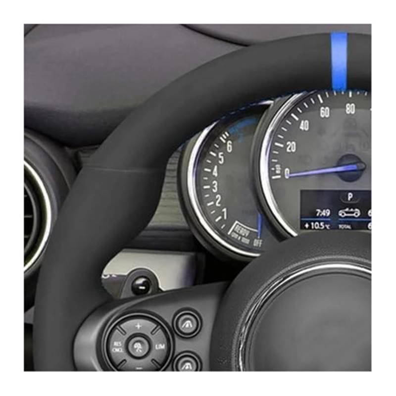 Couverture Volant Voiture Für Mini Für JCW Für Clubman Für Cabrio Für Countryman Lenkrad Abdeckung Lenkung Lenkung Schutz Abdeckung(Black Thread) von HUMUTWCWP