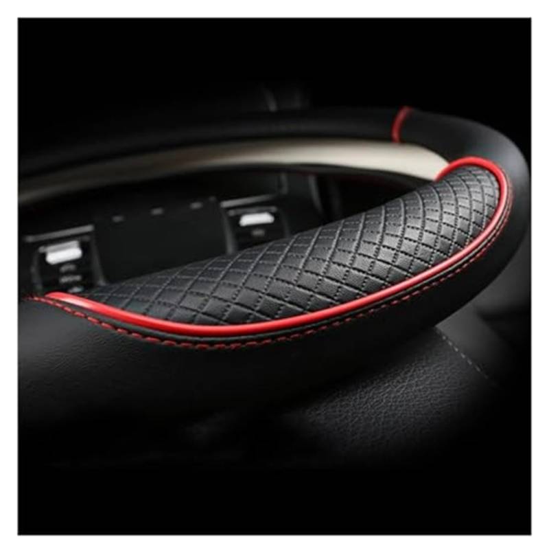 Couverture Volant Voiture Für Nissan Für Juke Für F15 Für F16 2010-2023 Auto Lenkrad Abdeckung Nicht-Slip PU Leder lenkrad Schutzhülle(D Shape Coffee) von HUMUTWCWP