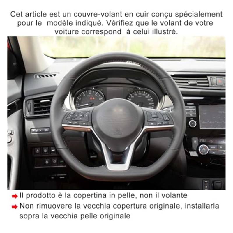 Couverture Volant Voiture Für Nissan Für Qashqai Für X-Trail Für Blatt Für Juke Für Micra Für Serena Für Altima 2018-2020 Auto Lenkrad Abdeckung von HUMUTWCWP