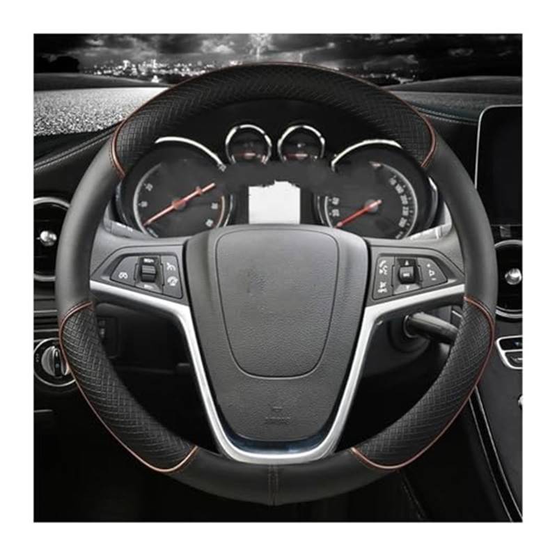 Couverture Volant Voiture Für Opel Für Mokka 2013-2016 Für Opel Für Insignia 2009-2013 Für Astra J 2010-2015 Für Meriva PU Leder Auto Lenkrad Abdeckung(Coffee) von HUMUTWCWP