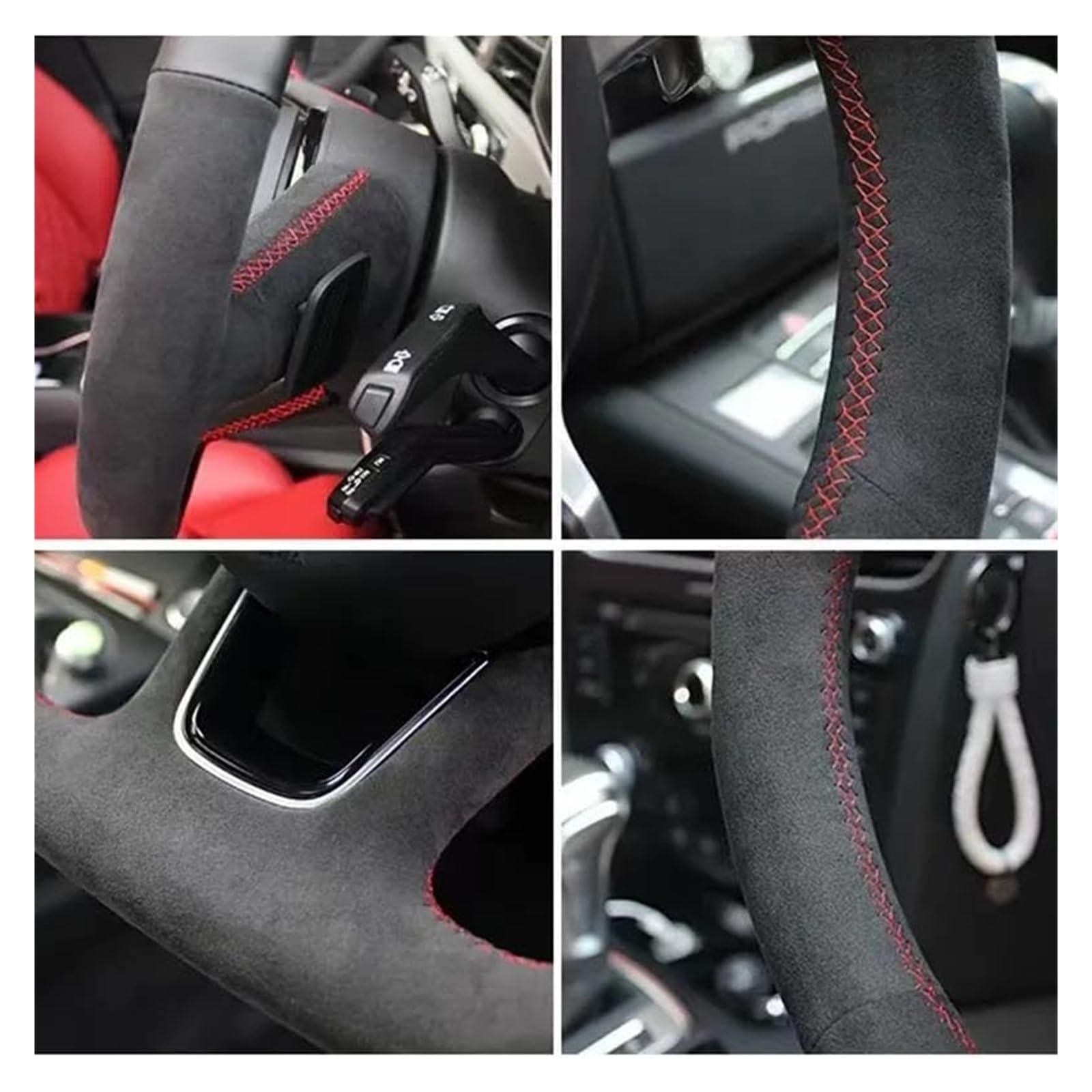 Couverture Volant Voiture Für VW für Golf 7 für GTI für Golf MK7 für Polo für Scirocco 2015 2016 Lenkradabdeckung Lenkradschutz(‎Style 5) von HUMUTWCWP