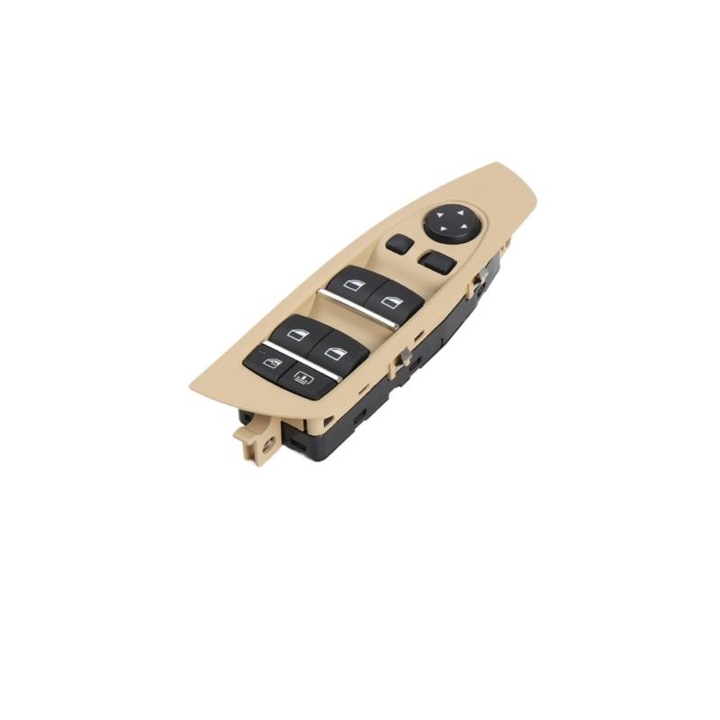 Für F01 F02 F04 Neuer Fahrerfensterspiegelschalterknopf Elektrischer Hauptfensterschalter Für 7er-Serie 61319241915 Fensterheber Schalter(Beige) von HUMUTWCWP