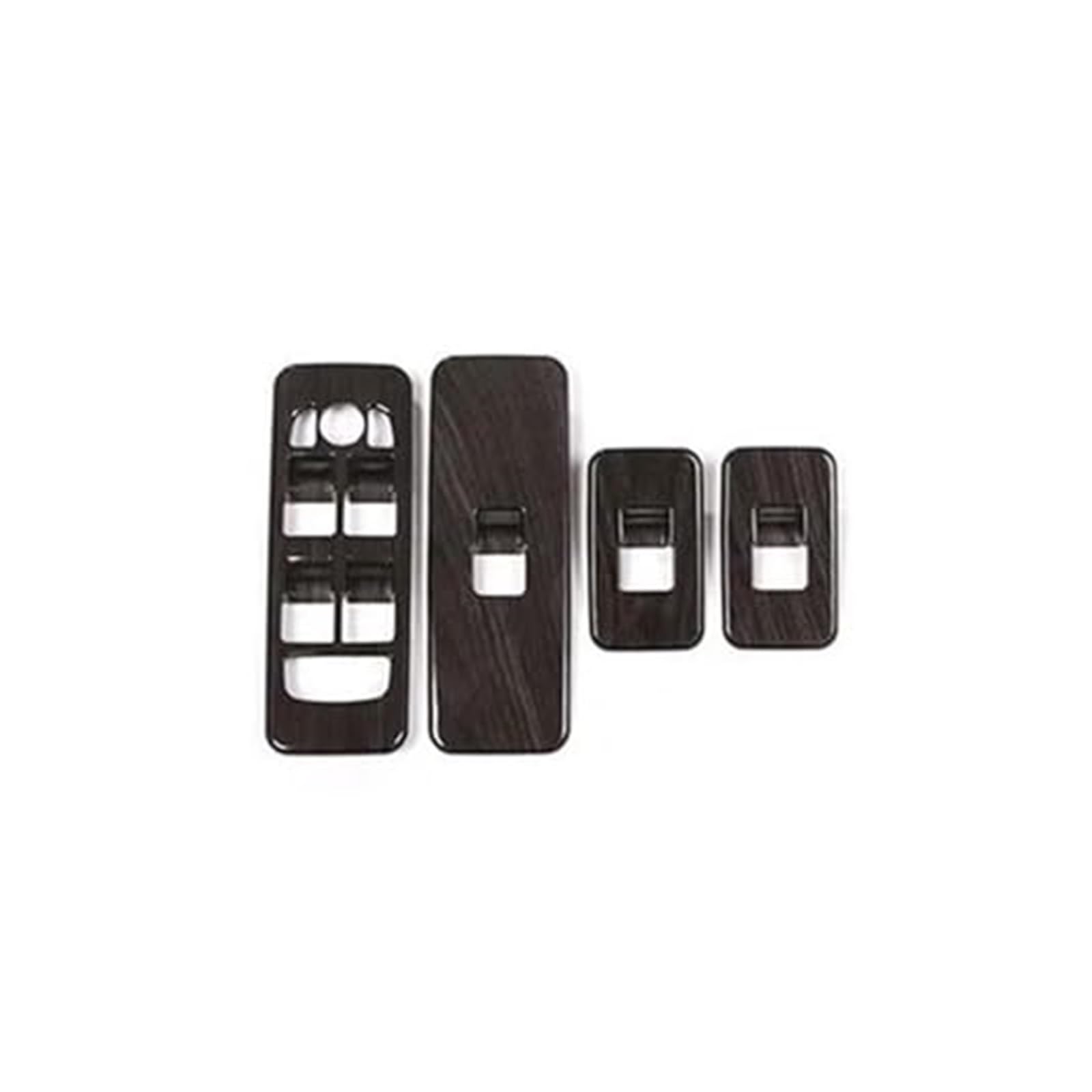 Für Toggle für Schalter für Discovery für Sport 2015-2019 ABS Auto Fensterheber Schalter Rahmen Abdeckung Trim Aufkleber Auto Zubehör Fensterheber Schalter(Dark Brown) von HUMUTWCWP