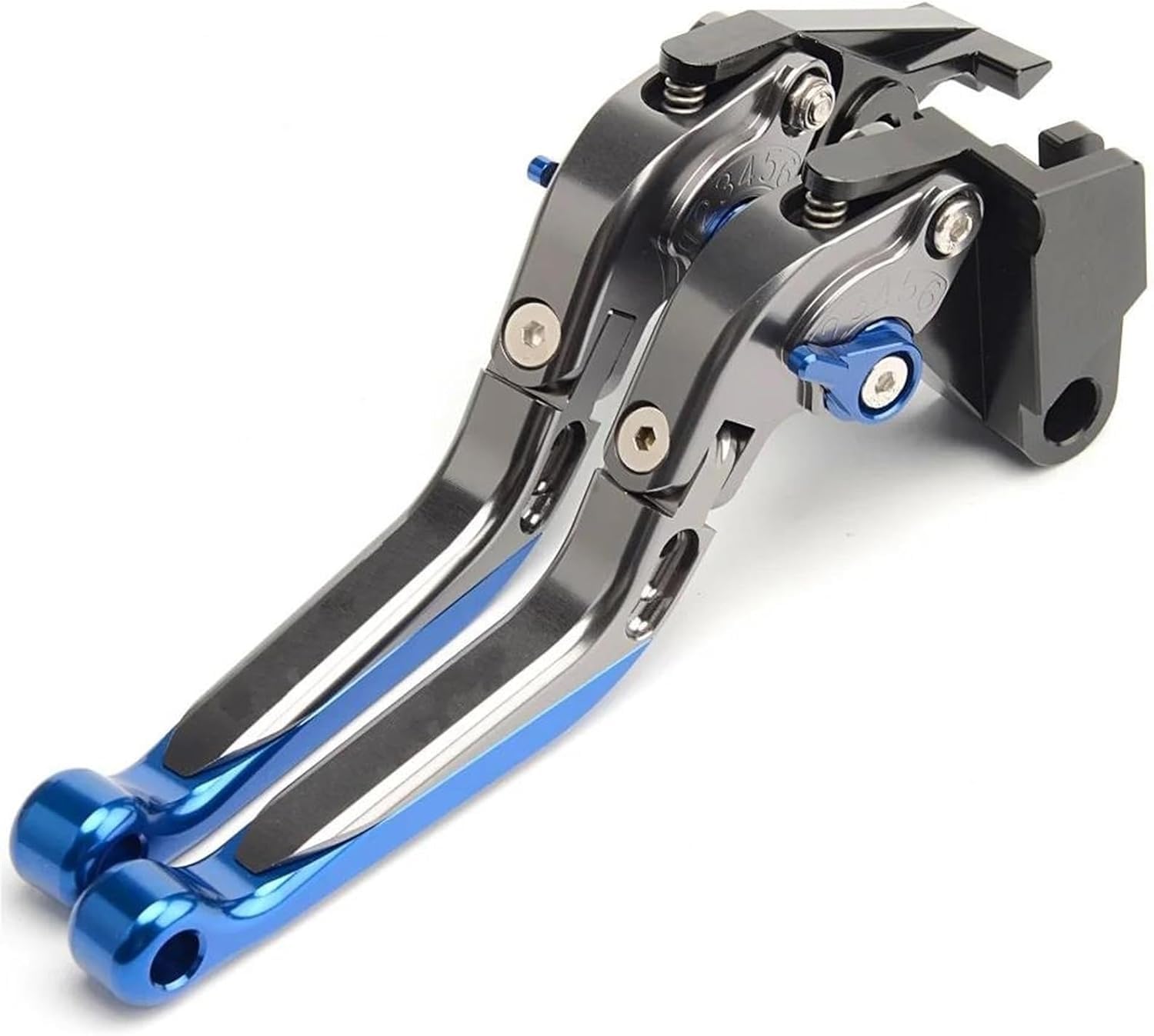 Motorrad handbremse kupplunghebel Für Ducati DIAVEL Carbon 2011-2015 Motorradbremskupplungshebel Ausziehbar Klappbar Verstellbar(Blue) von HUMUTWCWP