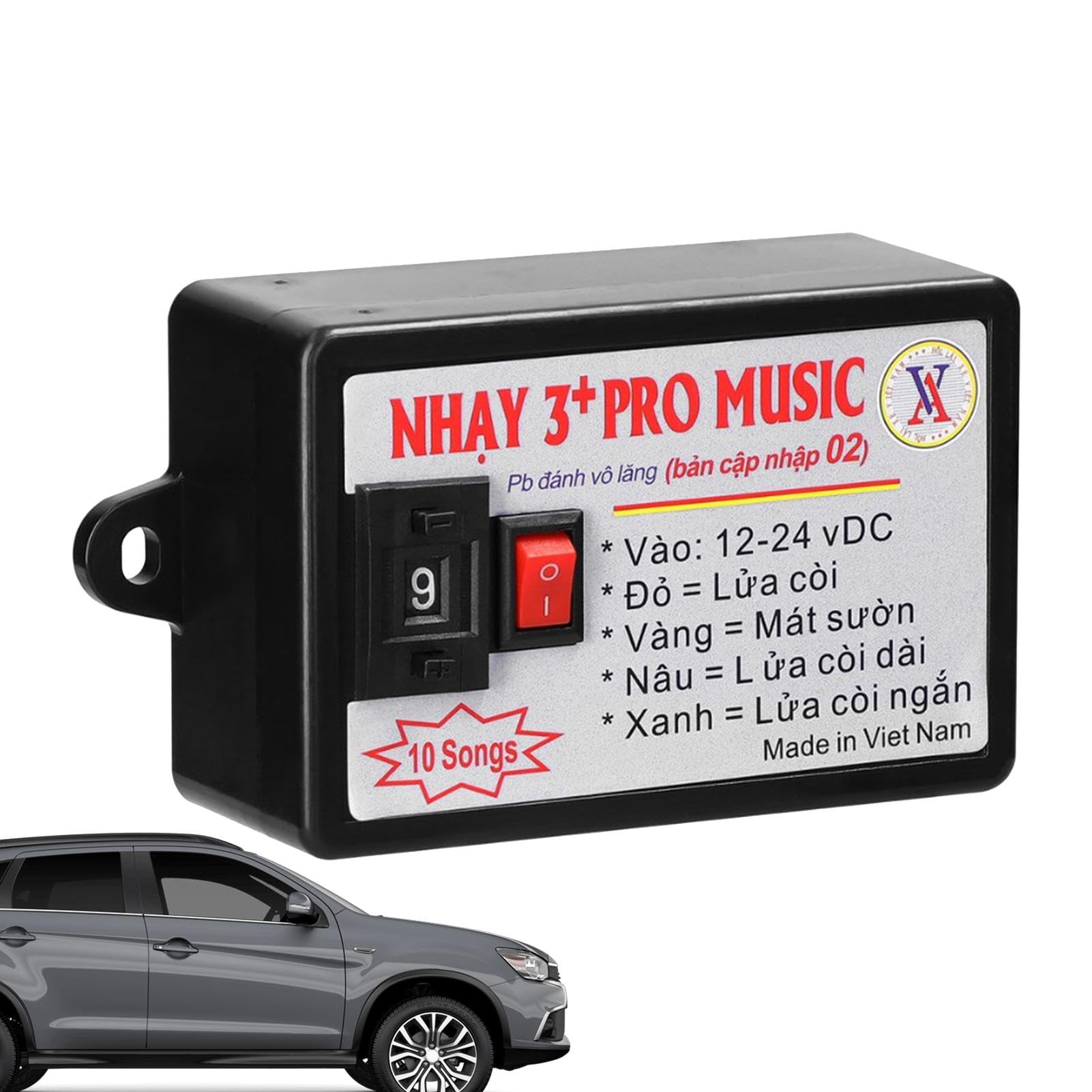 Auto Sound Control Unit - Auto Horn Controller | Auto Verstärker Horn Controller | Auto Lautsprecher Tuner Controller | Elektrische Fahrzeuge Horn Lautsprecher Sound Control Unit mit 8 Soundeffekten von HUNJHYC