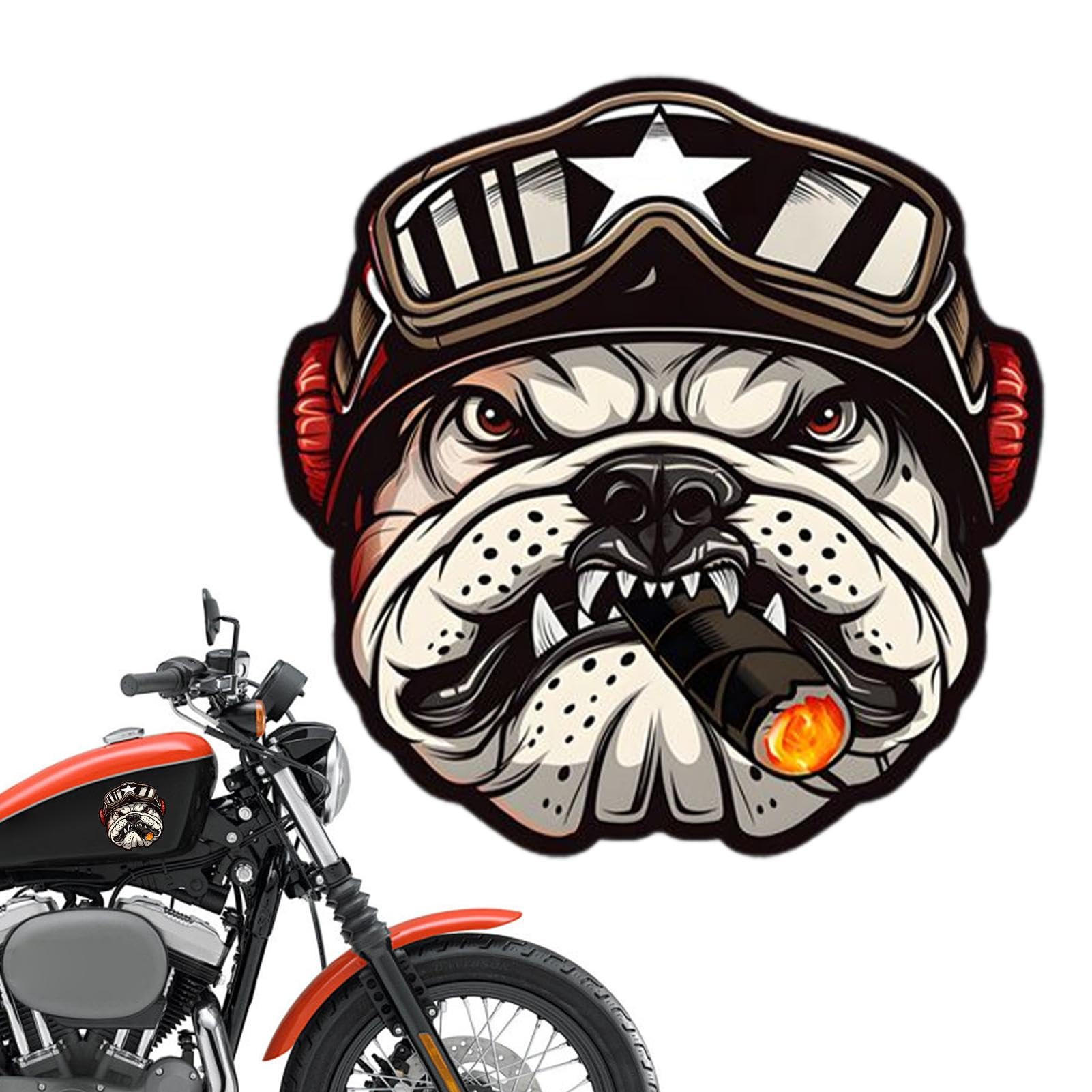 Retro-Motorradaufkleber, Motorradaufkleber für Helme | Aufkleber und Aufkleber für Motorrad, Vintage – Aufkleber-Packungen für Erwachsene, starker Klebstoff, hochauflösende Grafiken für die Dekoration von HUNJHYC