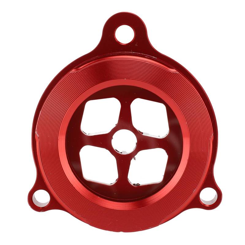 HUONIU CNC Aluminium Ölfilter Abdeckung Transparent für Raptor 700 2006 2023 Schwarz (Rot) von HUONIU