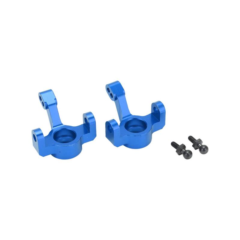 HUONIU Metall-Lenkschalen für Traxxas LaTrax Teton 1/18, 2 Stück, Aluminiumlegierung, leicht und einfach zu installieren (Blue) von HUONIU