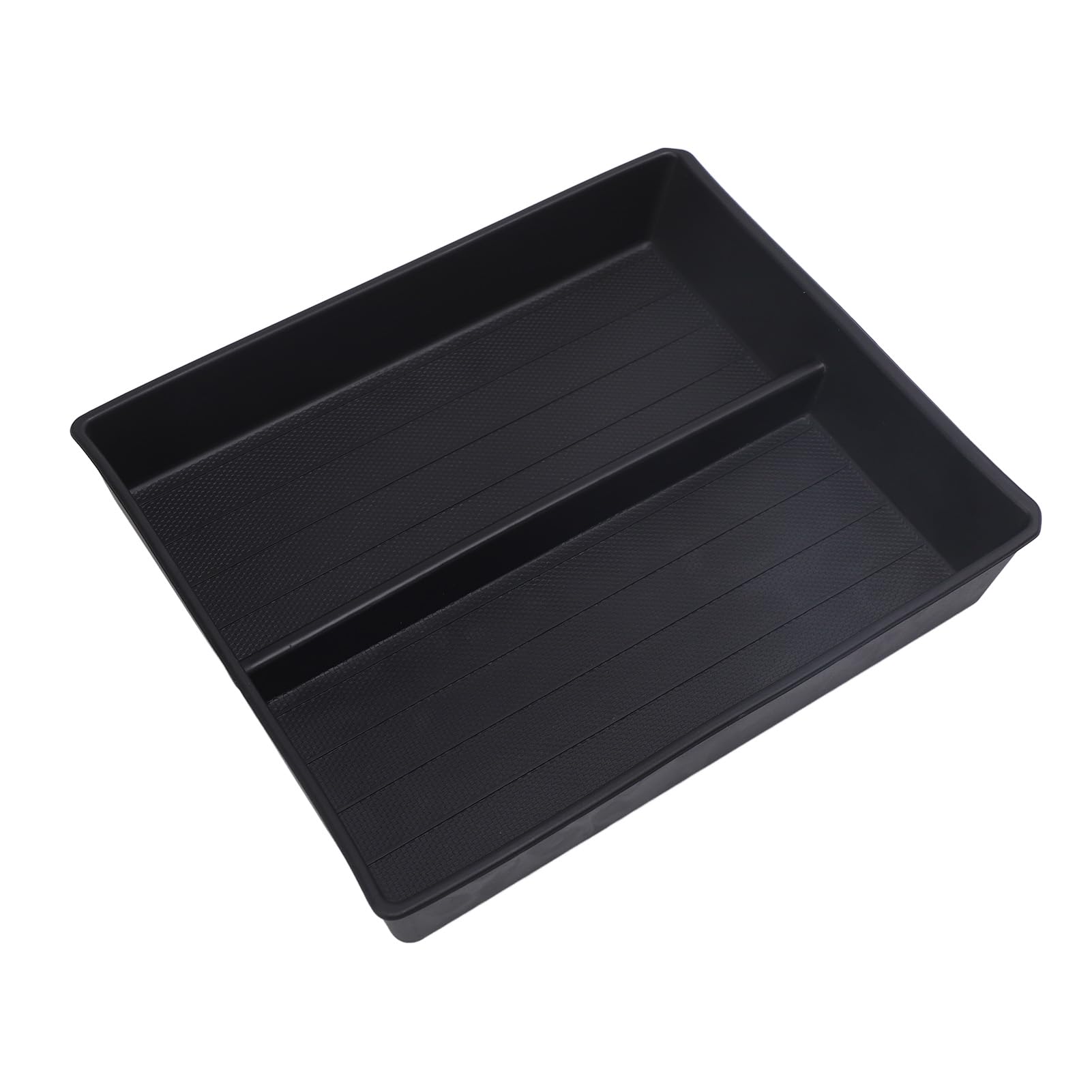 HUONIU Zentralablage Organizer Tray für 2024 Fahrzeug Innenraum Zubehör Schwarz (Black) von HUONIU