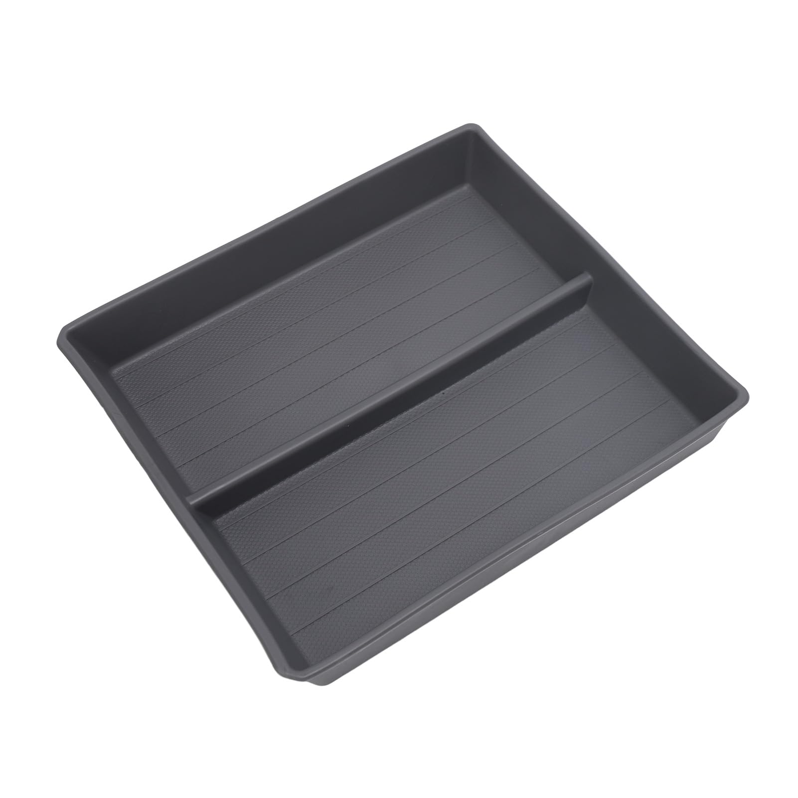 HUONIU Zentralablage Organizer Tray für 2024 Fahrzeug Innenraum Zubehör Schwarz (Gray) von HUONIU