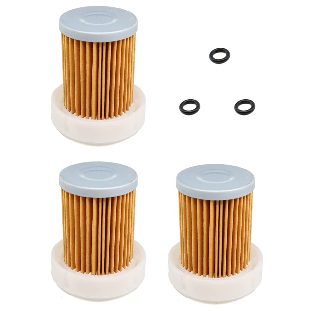 HURI 3x Kraftstoff Benzinfilter mit O Ring für KUBOTA B1410 B1610 B1710 B2110 B2410 B2630 B2710 B3030 B7400 L3800DT L3800F RTVX1120DW RTVX1140R 6A320-59930 von HURI