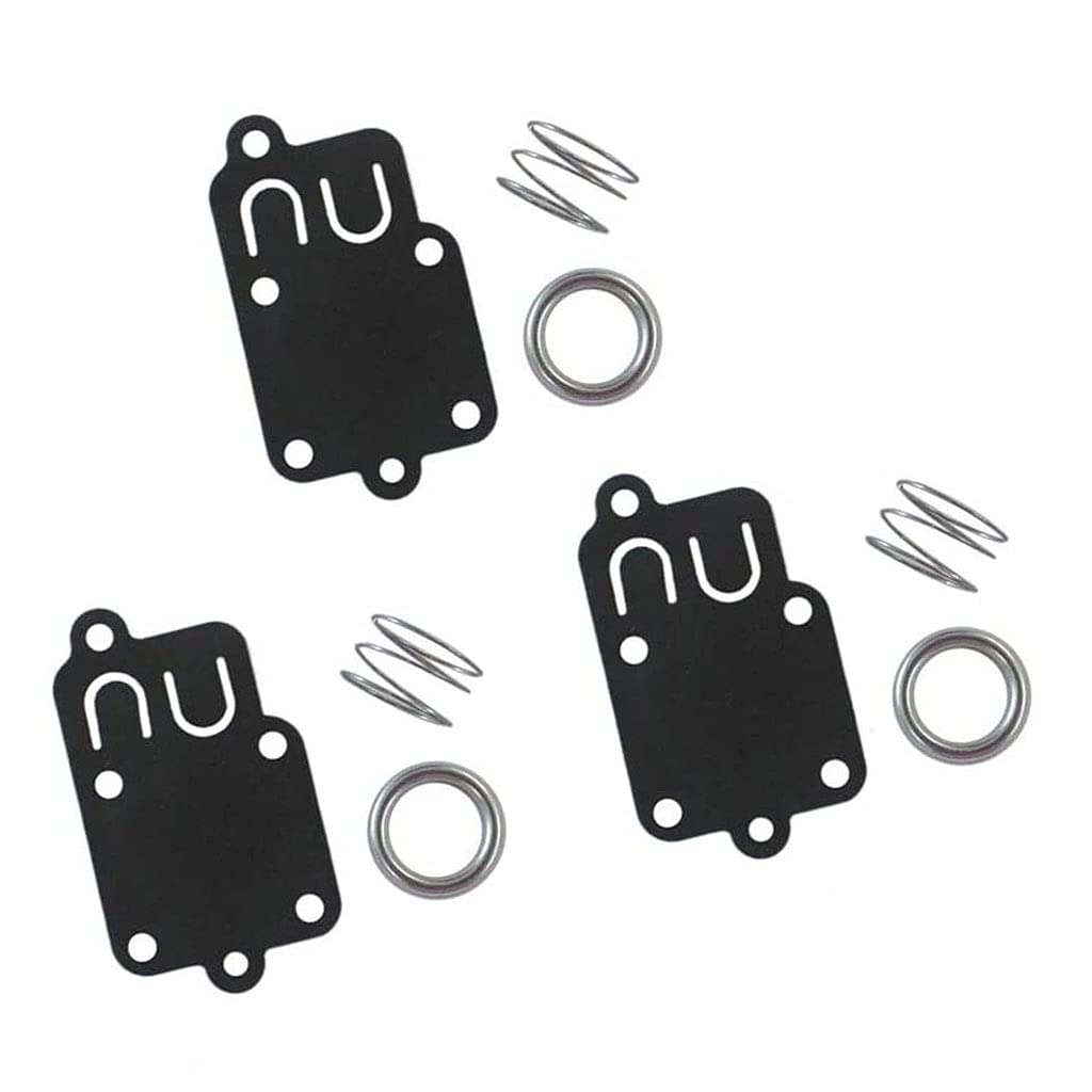 HURI 3x Vergaser Reparatursatz Membran Dichtung Satz Ersetzt für Briggs & Stratton 270026, 272538, 272538S, 272637, 4157, 4168, 5021, 5021A, 5021B, 5021C, 5021D, 5021H von HURI