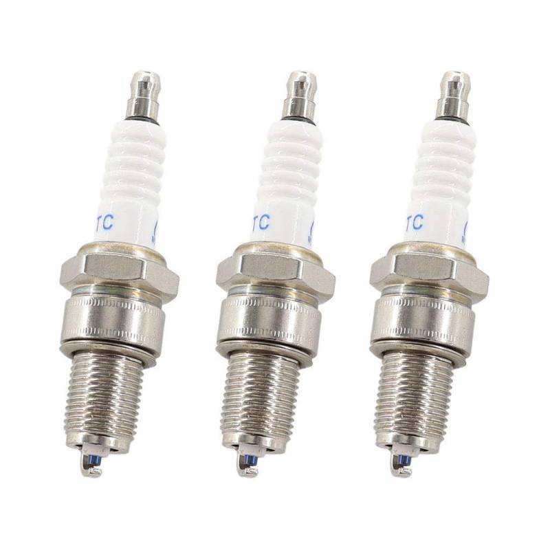 HURI 3x Zündkerze Passend für Fuxtec FX-RM 1855 2050 2055 2055e 2055eS 2060 2060Pro 2060S 2060eS 20BS 5196 5196eS Rasenmäher von HURI