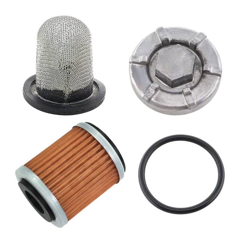 HURI Ölablassschraube mit Ölfilter Strainer für Yamaha Warrior Raptor Wolverine Big Bear 350 400 von HURI