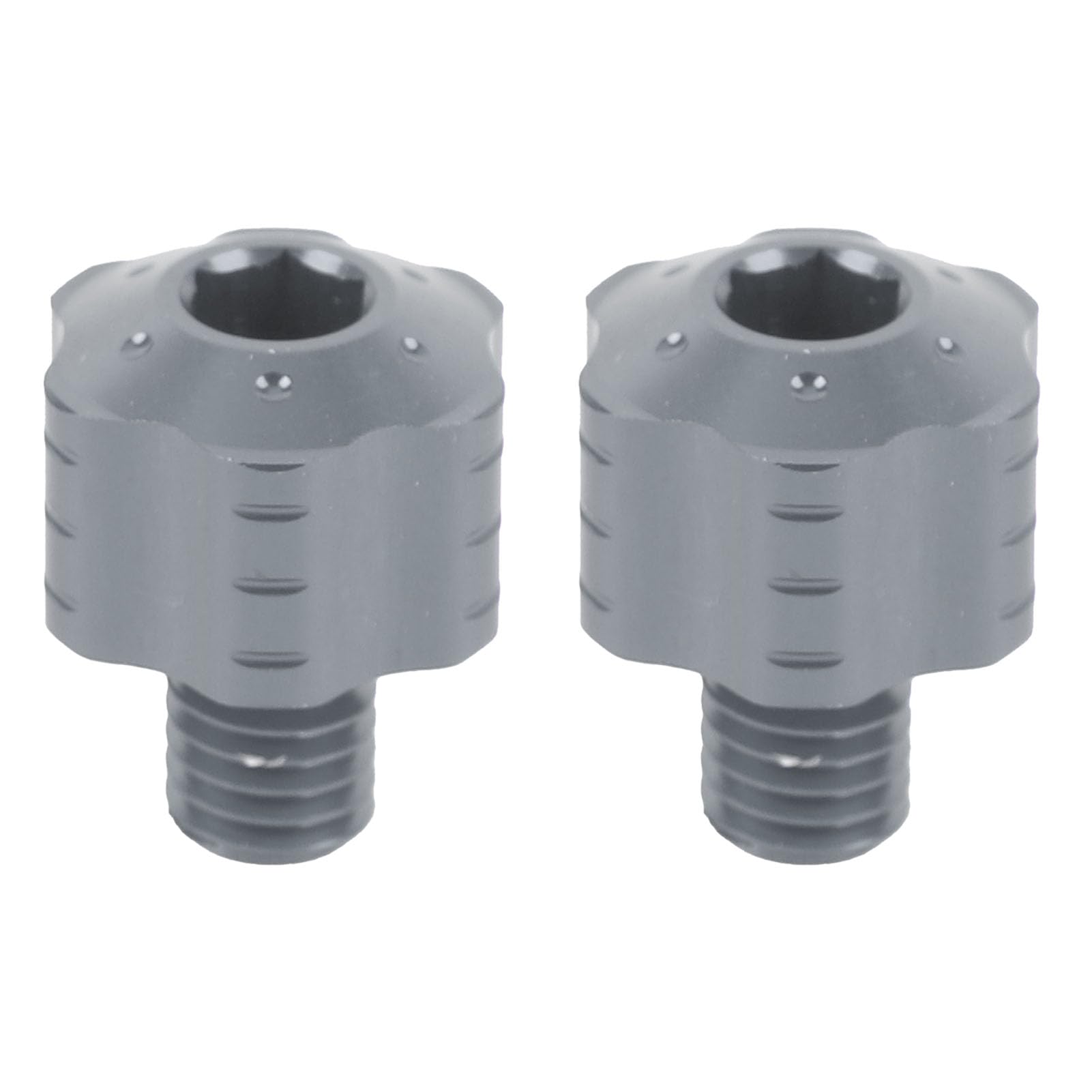 HUSHUI 2pcs 8mm Motorradspiegel -Loch -Stecker Aluminiumlegierung Anodierende Linke Handschraube mit Gewindespiegel Spiegel (Ti) von HUSHUI