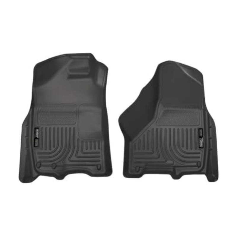 Husky Liners 18001 passend für 2009–18 Dodge Ram 1500 Crew Cab, 2010–18 Dodge Ram 2500/3500 Crew Cab, 2019 Dodge Ram 1500 Classic Crew Cab Weatherbeater Fußmatten vorne, schwarz von HUSKY LINERS