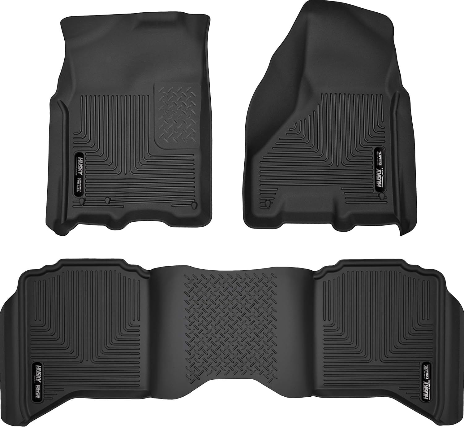 Husky Liners Front & 2 nd seat Boden Liners passt 09–17 RAM 1500 Crew Cab von HUSKY LINERS