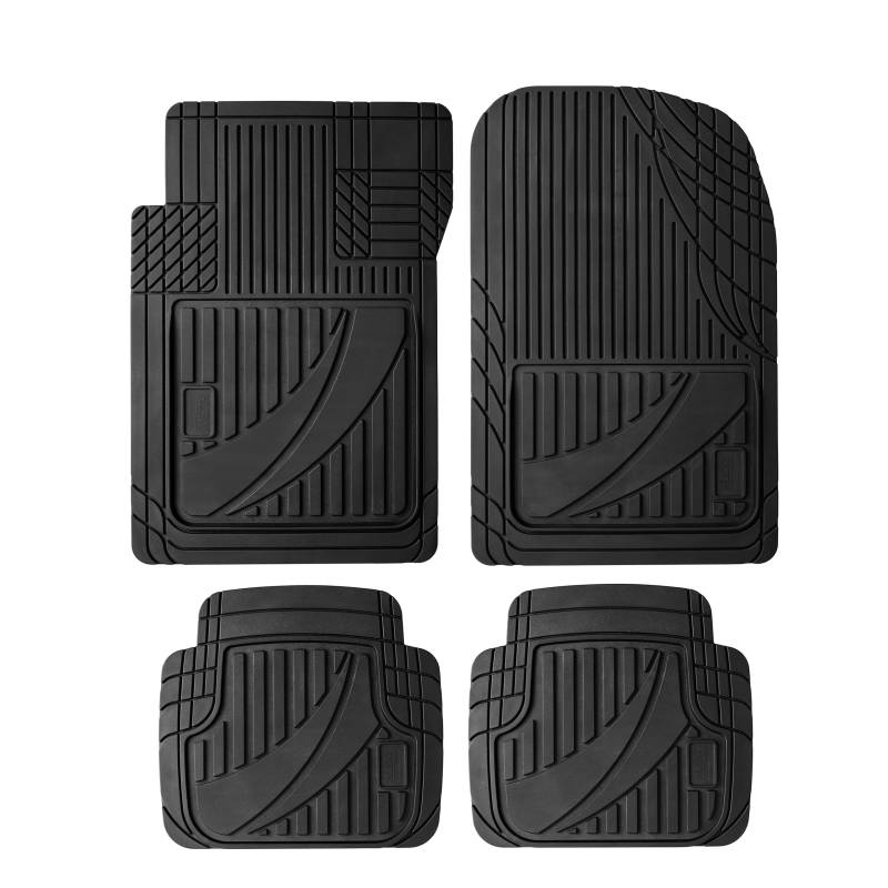 Husky Liners Uni-Fit/Universal Automatten | Allwetterschutz für PKW, LKW, Vans, SUVs – Schwarz, 4 Stück, einfach zuschneidbar | 51509 von HUSKY LINERS