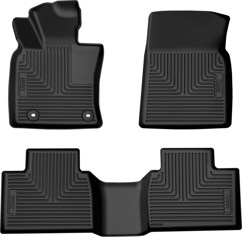 Husky Liners Weatherbeater 95361 Fußmatten, passend für Toyota Camry 2025, vorne und hinten, 3-teilig, Schwarz von HUSKY LINERS