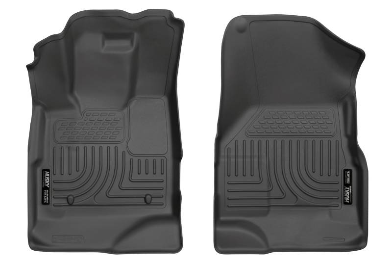 Husky Liners Weatherbeater Fußmatten, passend für Chevrolet Equinox 2010–2017, GMC Terrain 2010–2017, Vorderreihe, 2-teilig, Schwarz – 13361 von HUSKY LINERS