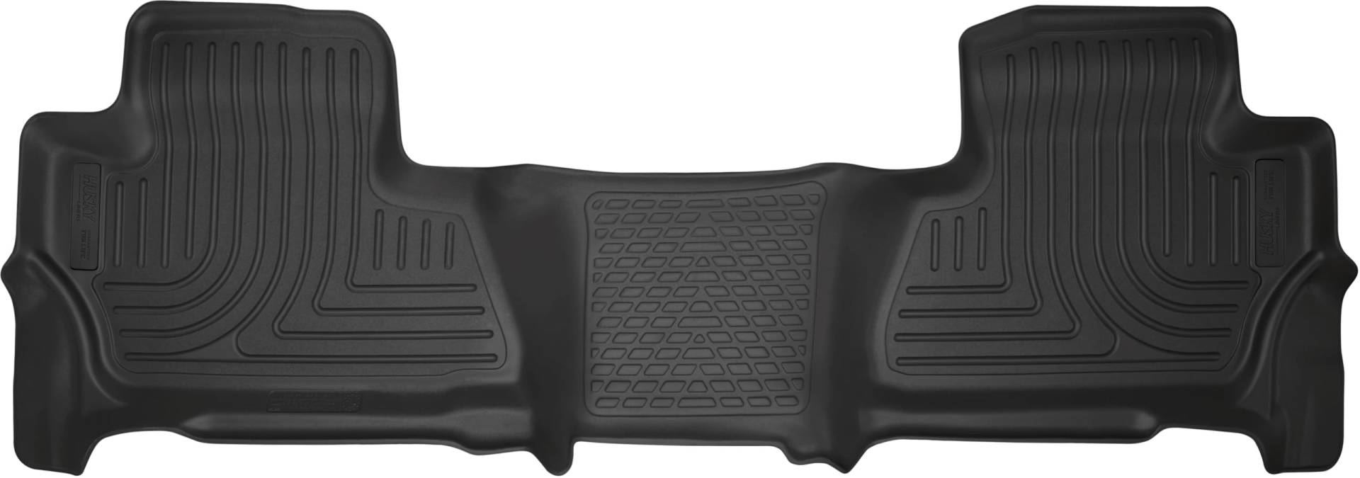 Husky Liners Weatherbeater Fußmatten, passend für Chevrolet Tahoe, 2015–2020 GMC Yukon, 2. Reihe, 1 Stück, Schwarz – 19811 von HUSKY LINERS