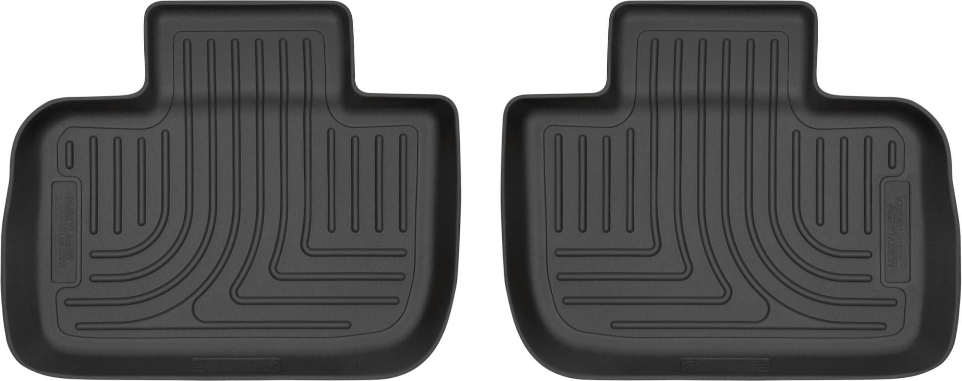 Husky Liners Weatherbeater Fußmatten, passend für Chrysler 300 2011–2023, nur Hinterrad-DR, 2011–2023 Dodge Charger, nur Hinterrad, 2. Reihe, 2 Stück, schwarz – 14981 von HUSKY LINERS