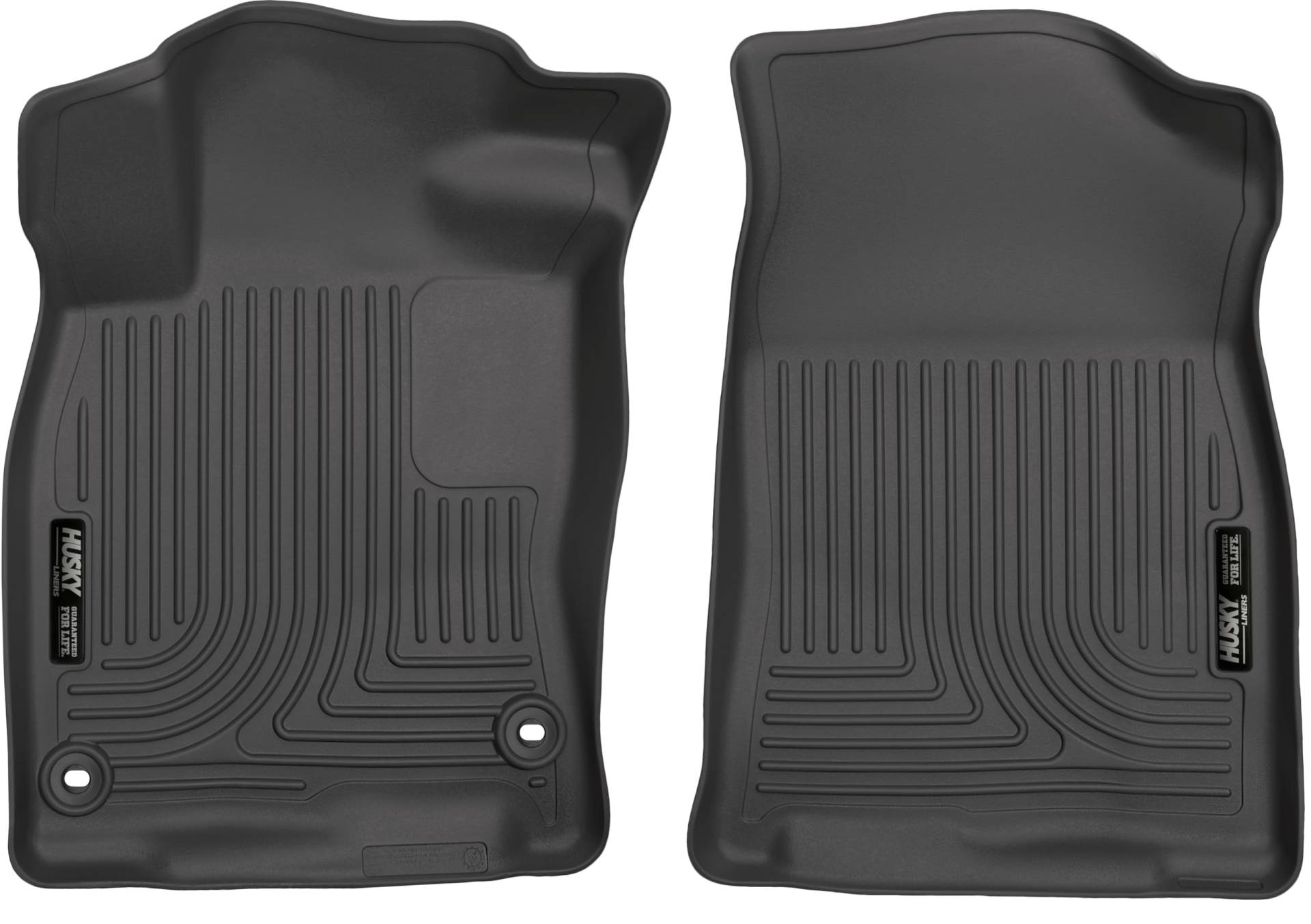 Husky Liners Weatherbeater Fußmatten, passend für Honda Civic, Limousine, 2016–2020 Civic, Coupe 2017–2021 Civic, Schrägheck, 2019–2021 Honda Insight, Vorderreihe, 2-teilig, schwarz – 13371 von HUSKY LINERS