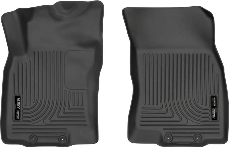 Husky Liners Weatherbeater Fußmatten, passend für Nissan Rogue 2014–2020, Nissan X-Trail 2014–2015, Vorderreihe, 2-teilig, Schwarz – 13381 von HUSKY LINERS