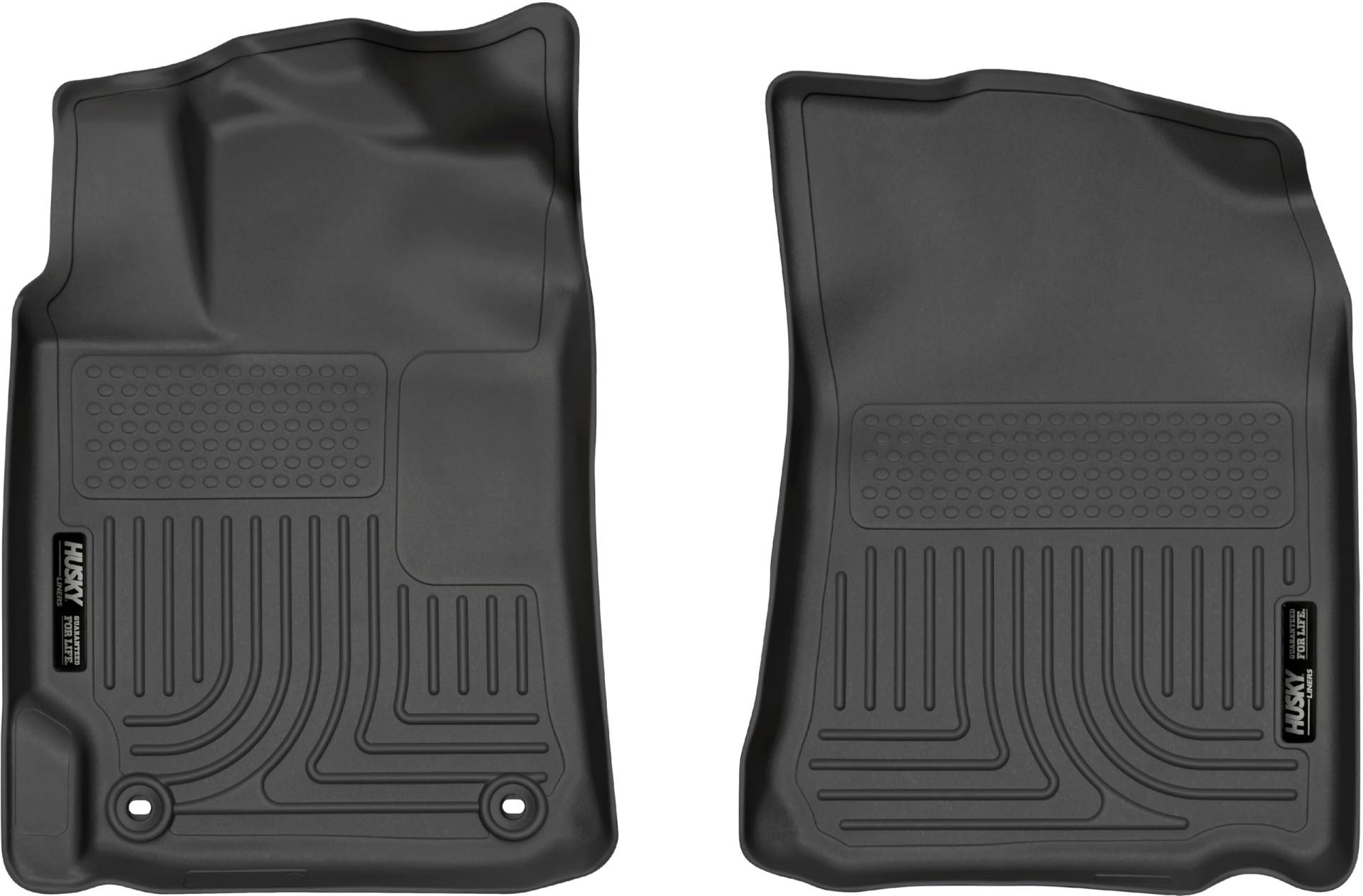 Husky Liners Weatherbeater Fußmatten, passend für Toyota Camry 2012–2017, Vorderreihe, 2-teilig, Schwarz – 13441 von HUSKY LINERS