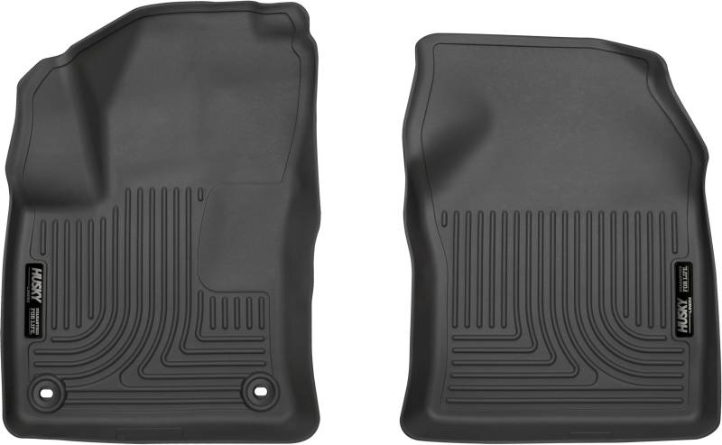 Husky Liners Weatherbeater Fußmatten, passend für Toyota Prius 2016–2022, Toyota Prius Prius, 2017–2021, Vorderreihe, 2-teilig, Schwarz – 13541 von HUSKY LINERS