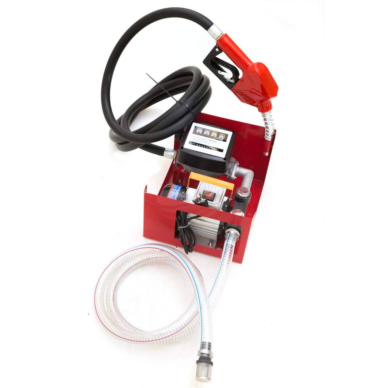 230V/550W Dieselpumpe Heizölpumpe 60 L/min Selbstansaugende Ölpumpe Diesel Heizöl Pumpe Dieselpumpensatz mit Dieselfilter und Griff Hof Tankstelle Tankanlage Diesel Heizöl Pumpe von HUSPOO