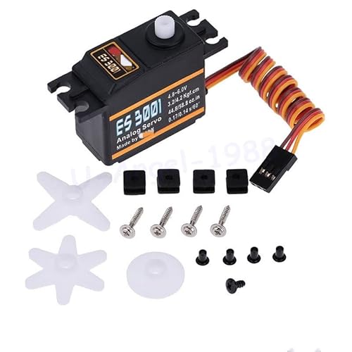 For EMAX ES3001 Standard 43g Servo for RC Hubschrauber Boot Flugzeug (ES08A ES08MA ES08MD Großhandel) (Color : 2 pieces) von HUTIANSN