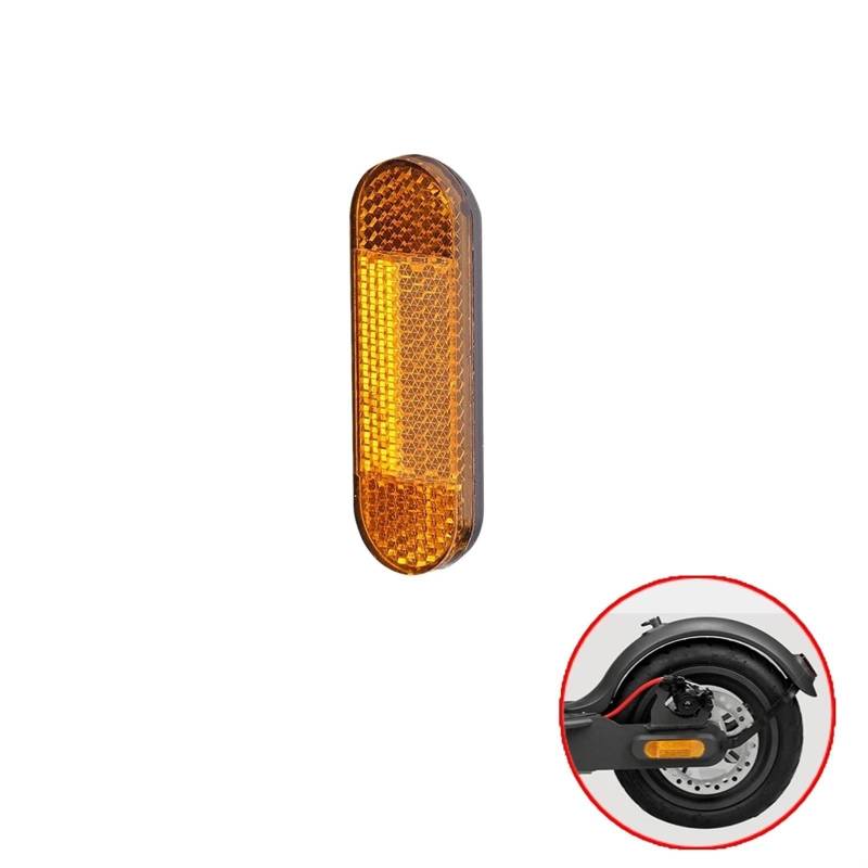 HUVNEXA 1/2/4 Stück Radkappen-Schutzhüllen for nachtreflektierende Nachtaufkleber for Elektroroller, for Xiaomi, Mi M365 Pro 2 Reflektierende Radkappenabdeckung(1pc Wheel Cover E) von HUVNEXA