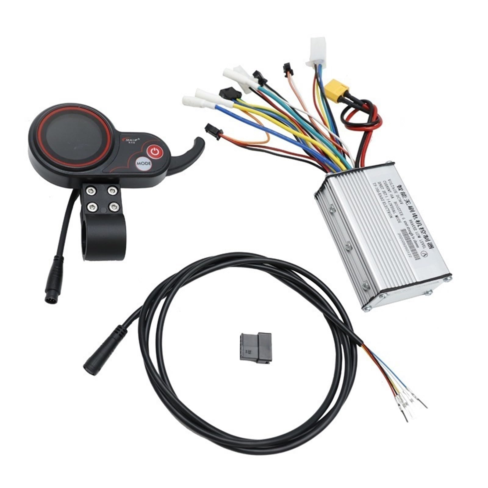 HUVNEXA 10 Zoll, for Kugoo, M4 Scoote 36V/48V Elektroroller Motorsteuerung Intelligente bürstenlose Motorsteuerung Instrumentenanzeige Elektroroller-Armaturenbrett(6pin 48V 20A a Set) von HUVNEXA