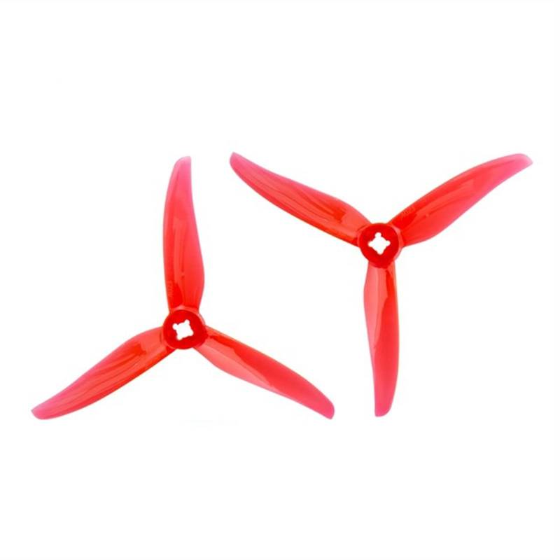 HUVNEXA 12 Paar 3-Blatt-Propeller mit DREI Flügeln, FPV-Renndrohne 4023, 1,5 mm, 4 Zoll, CW/CCW, for T-Motor Drohnenpropeller(12pair Red 1.5mm) von HUVNEXA