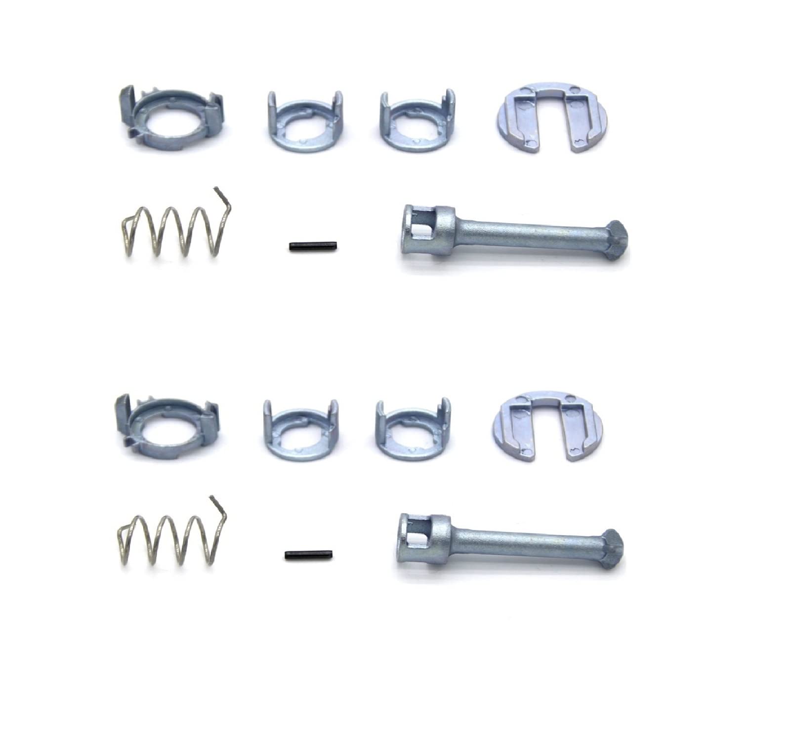 HUVNEXA 2 Sets VORNE Links RECHTS 7 Teile/Satz TÜRSCHLOSS-REPARATURSATZ 45,7 MM, for, E46 Türschloss-Zylinder-Set von HUVNEXA