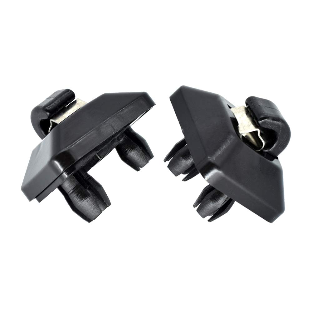 HUVNEXA 2 Stücke Auto Sonnenblende Clip Halterung Innen Sonnenblende Haken, for, for A1 A3 A4 A5 A7 Q3 Q5 B6 B7 B8 S4 S5 Grau OE # 8E0857562A Auto-Sonnenblenden-Clip(Black) von HUVNEXA