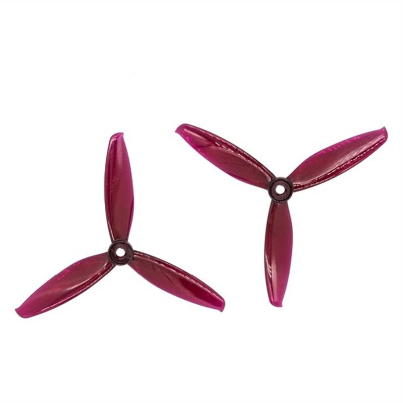 HUVNEXA 24 stücke/12 Paar 5043 Propeller 3-Blatt CW CCW Propeller FPV Racing Drone Freestyle Himmel Farbe T5043C 5x4,3 Zoll PC Drohnenpropeller(Purple) von HUVNEXA