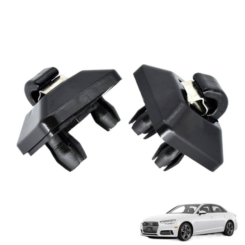 HUVNEXA 2X Auto Innere Sonnenblende Haken Clips Aufhänger Halter Schnalle Halterung Halter, for, for A1 A3 A4 A5 Q2 Q3 Q5 TT RS3 RS5 RSQ3 Auto-Visierhaken von HUVNEXA