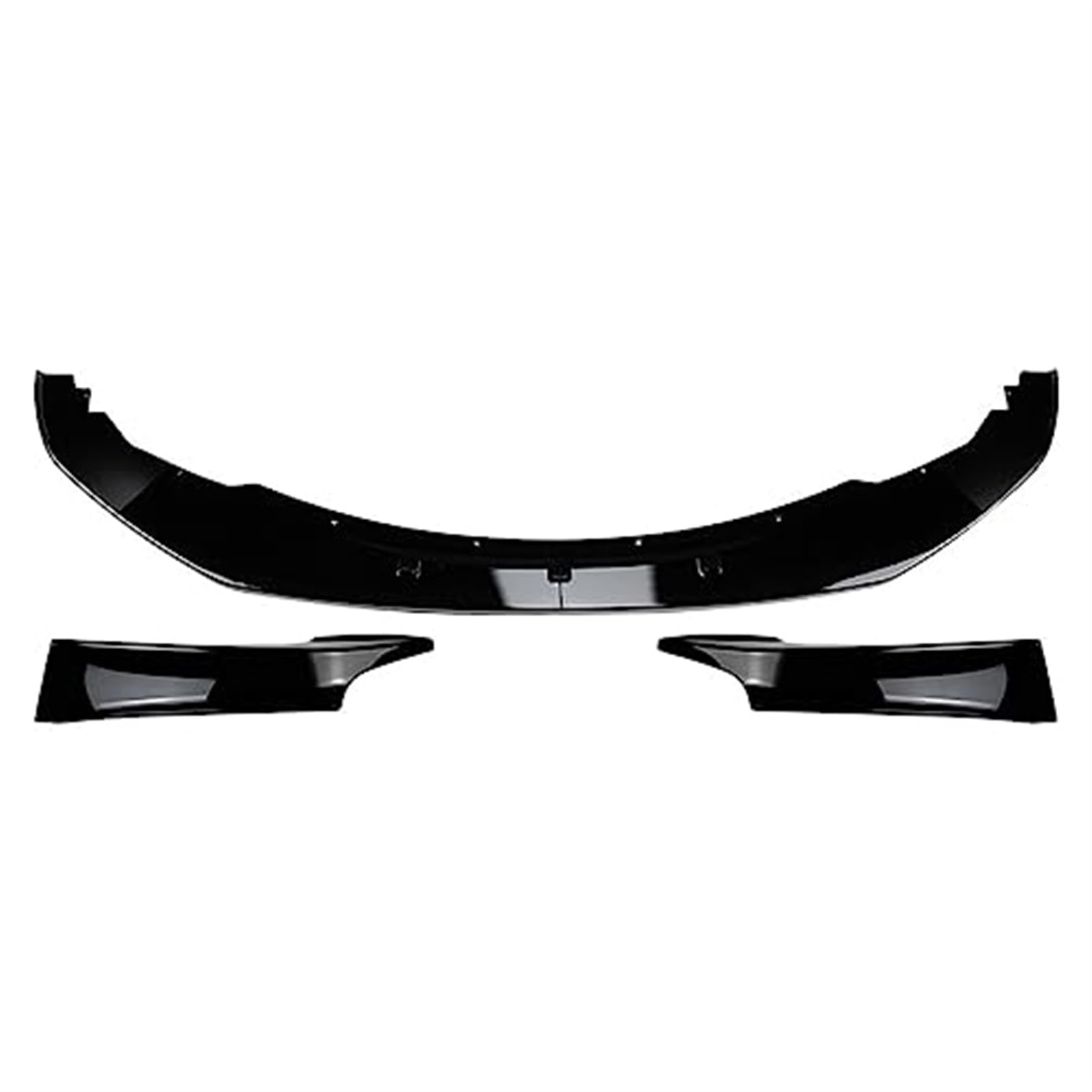 HUVNEXA 4 Teile/Satz Auto Front Stoßstange Splitter Lip Diffusor Spoiler Body Kits Schutz, for, 1 Serie F20 F21 M135i Pre LCI M-Sport 2012-2015 Frontspoiler Diffusor für die vordere Stoßstange(Black von HUVNEXA