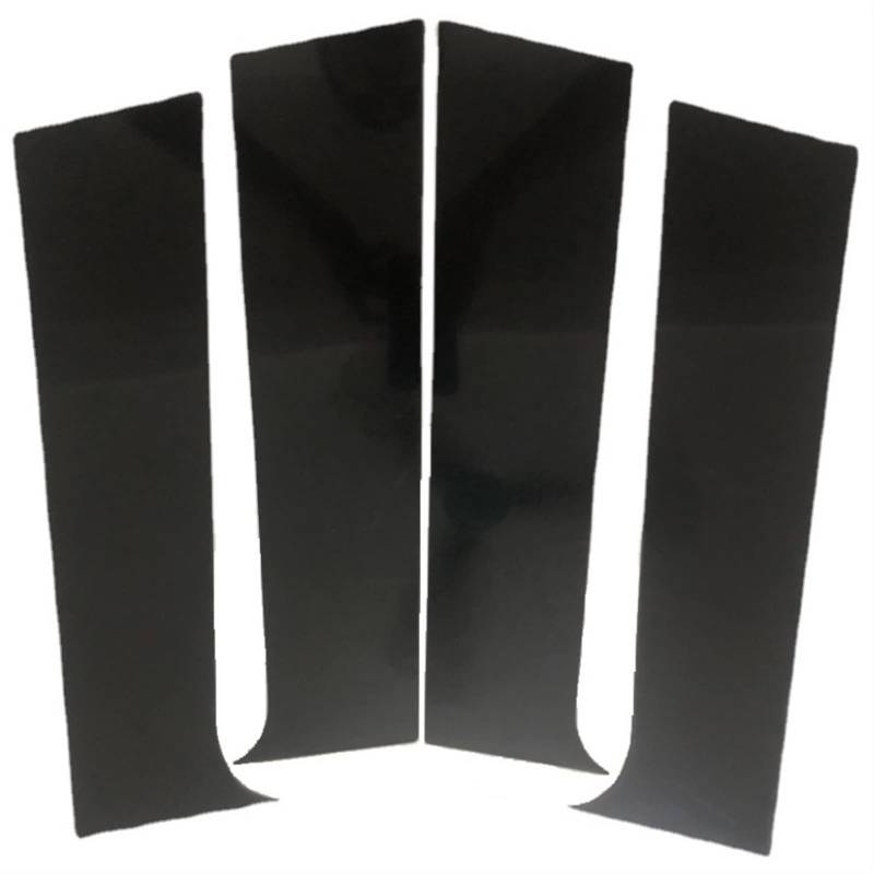 HUVNEXA 4PCS polierte Säulenpfosten, for Peugeot 301 2014-2019, Fensterverkleidungsabdeckung BC-Säulenaufkleber Fahrzeugtürpfostenabdeckung von HUVNEXA