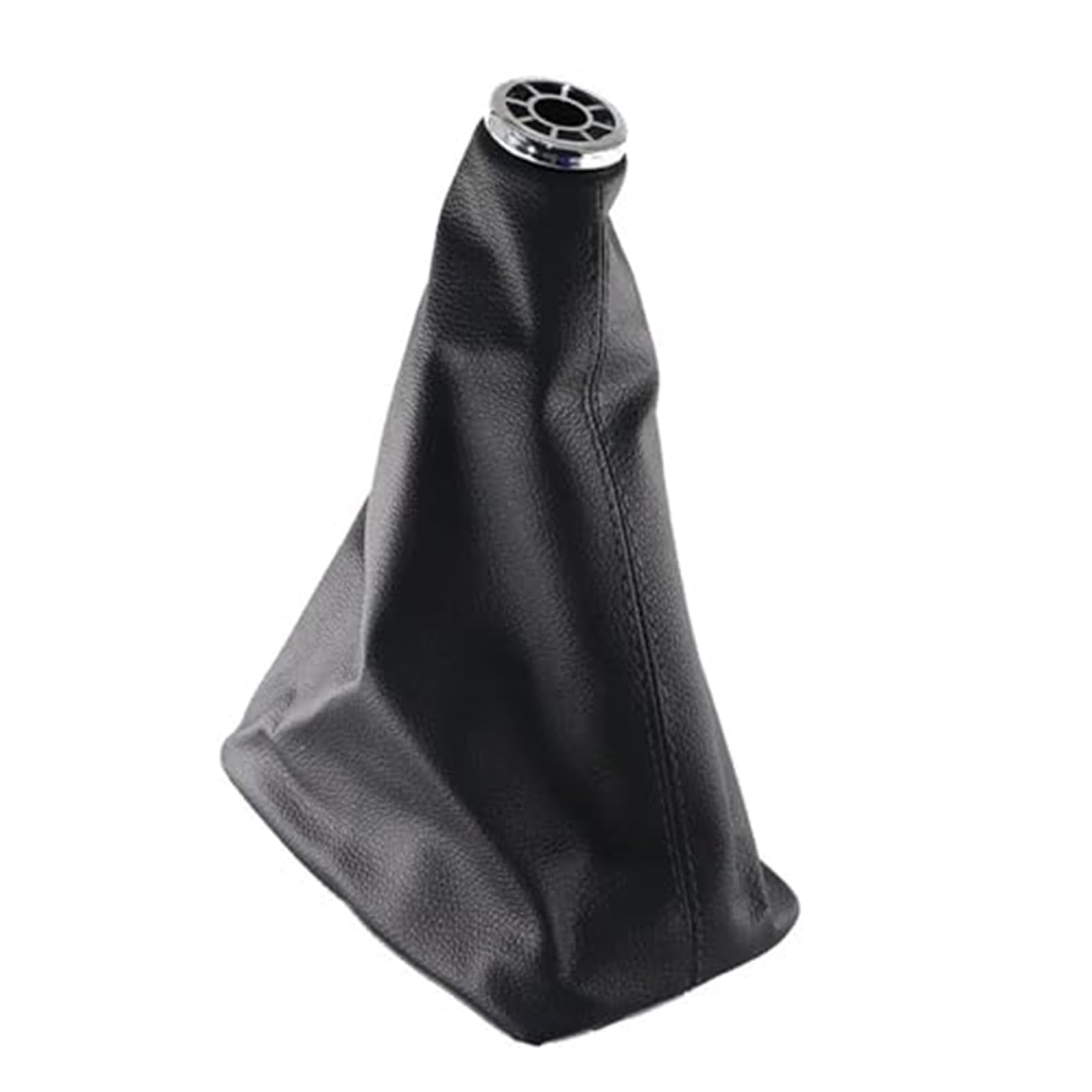 HUVNEXA 5-/6-Gang-Chrom- und Leder-Handschaltknauf, Schalthebelgriff, for Toyota, for Corolla, Kombi E12 2001–2007 Schaltknauf für Fahrzeuge(Black Gear Boot) von HUVNEXA